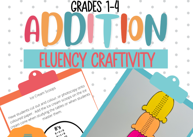 Addition Fluency Craftivity