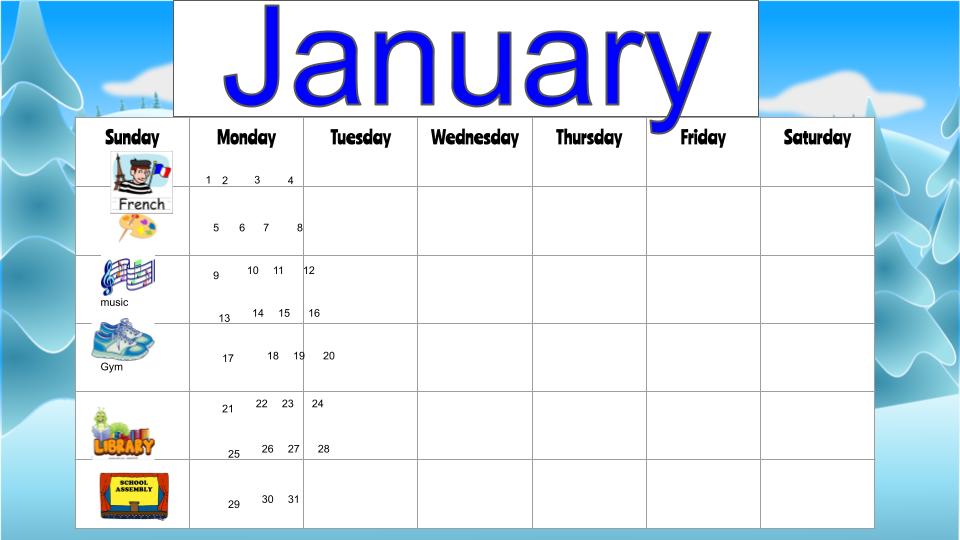 Easy Drag and Drop Monthly Calendars
