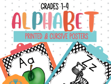 Alphabet Posters: Printed & Cursive