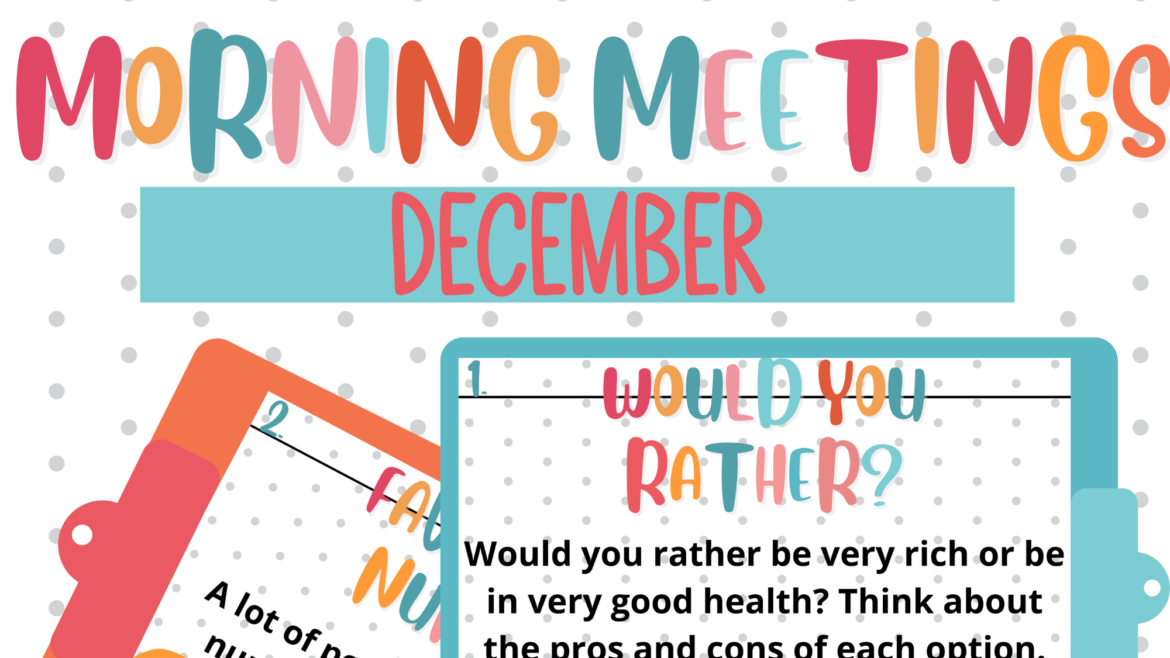 December Morning Meetings