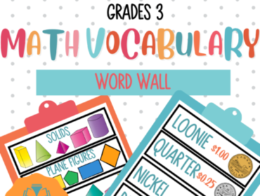 Math Vocabulary Word Wall