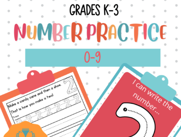 Numbers Posters and Practice: 0-9