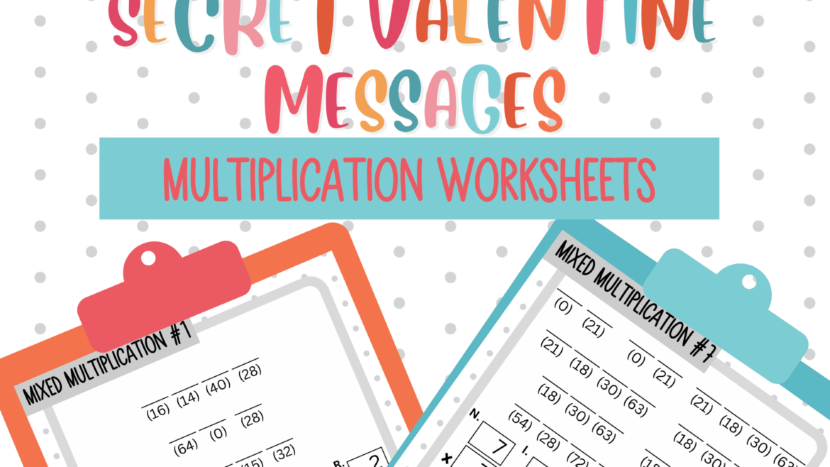 Valentines Day Secret Multiplication Messages