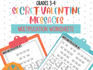 Valentines Day Secret Multiplication Messages