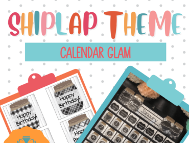 Calendar Glam: Shiplap Theme