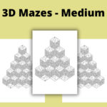 Mind-Bending 3D Mazes: Hard Level | Challenging Puzzle Worksheets for Brain Teaser Enthusiasts