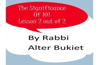 The Significance Of 101 Lesson 1 out of 2